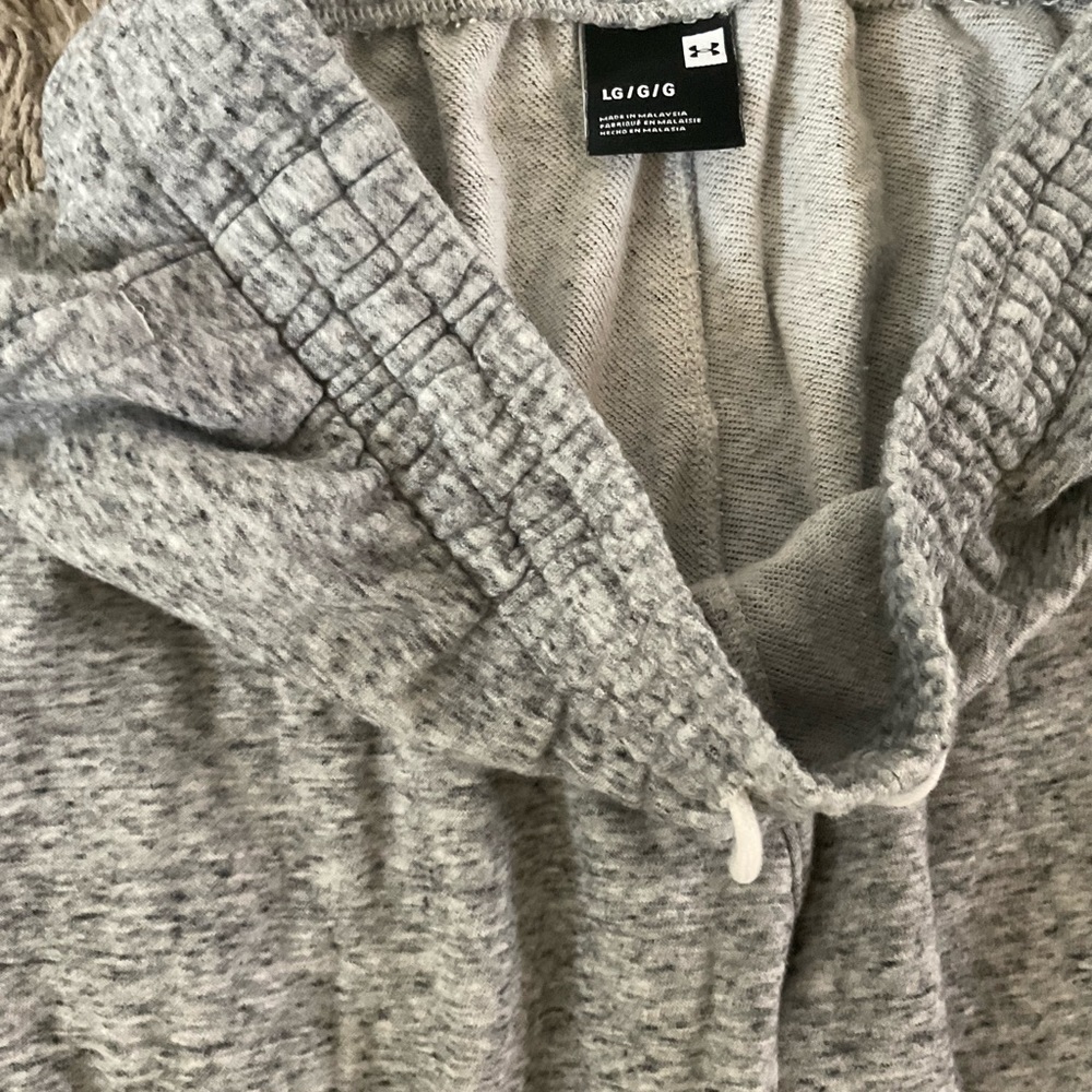 Men’s used project rock under armour joggers grey size L large sweat pants - Picture 2 of 4